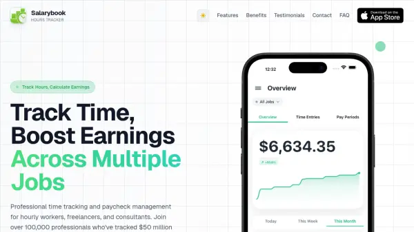 Salarybook Hours Tracker