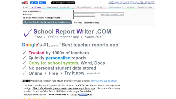 School Report Writer