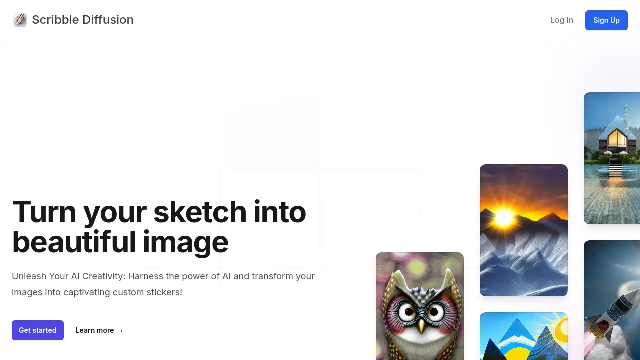 Scribble Diffusion Scribble Diffusion - Turn your sketch into beautiful image