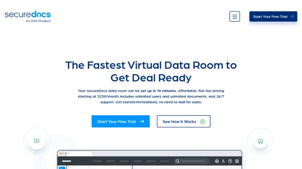 SecureDocs Virtual Data Room