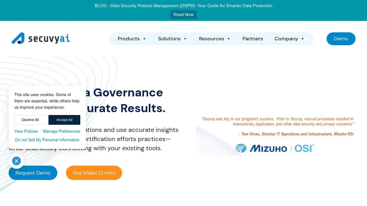 Secuvy - AI-Driven Data Security and Governance Platform