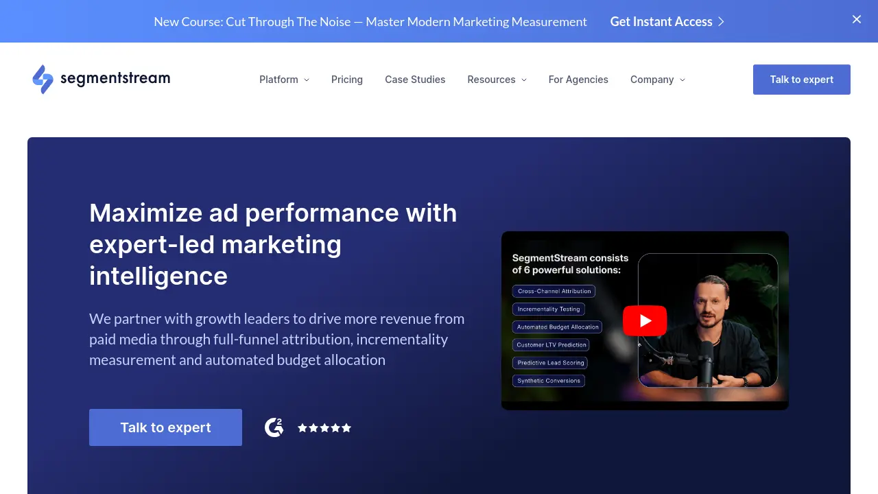 SegmentStream - AI-Powered Marketing Attribution and Optimization Platform