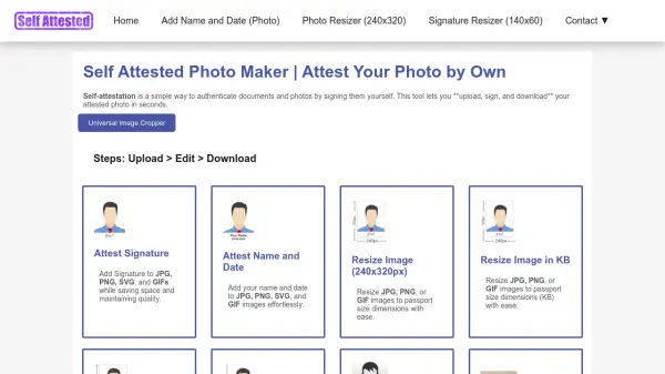 Self Attested Photo Maker