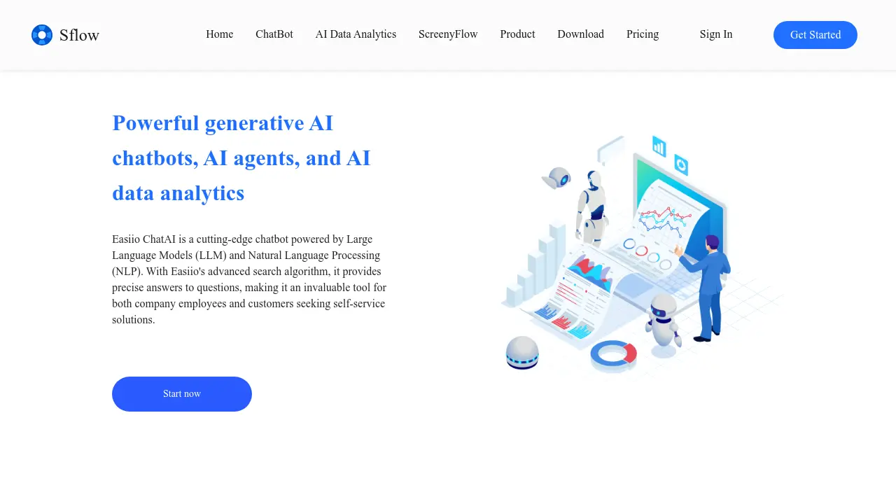 Sflow - Powerful generative AI chatbots, AI agents, and AI data analytics