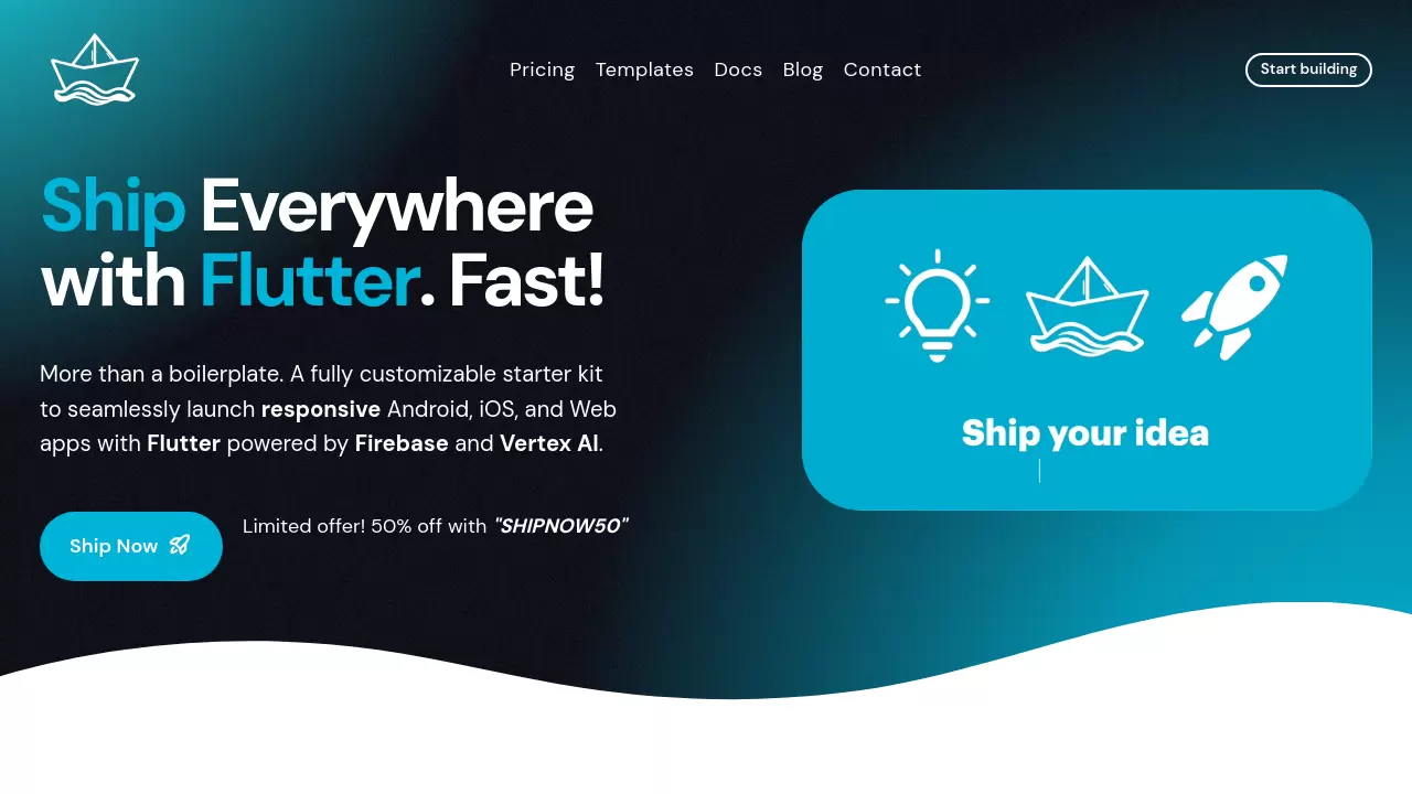 ShipFlutter - Ship Everywhere with Flutter. Fast!