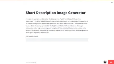 Short Description Image Generator