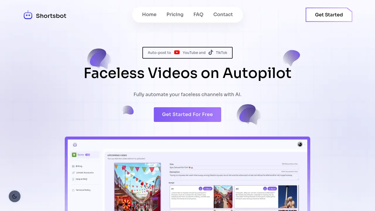 Shortsbot screenshot