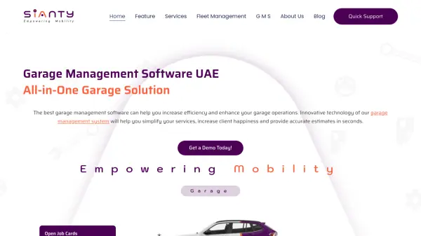 Sianty Garage Management Software