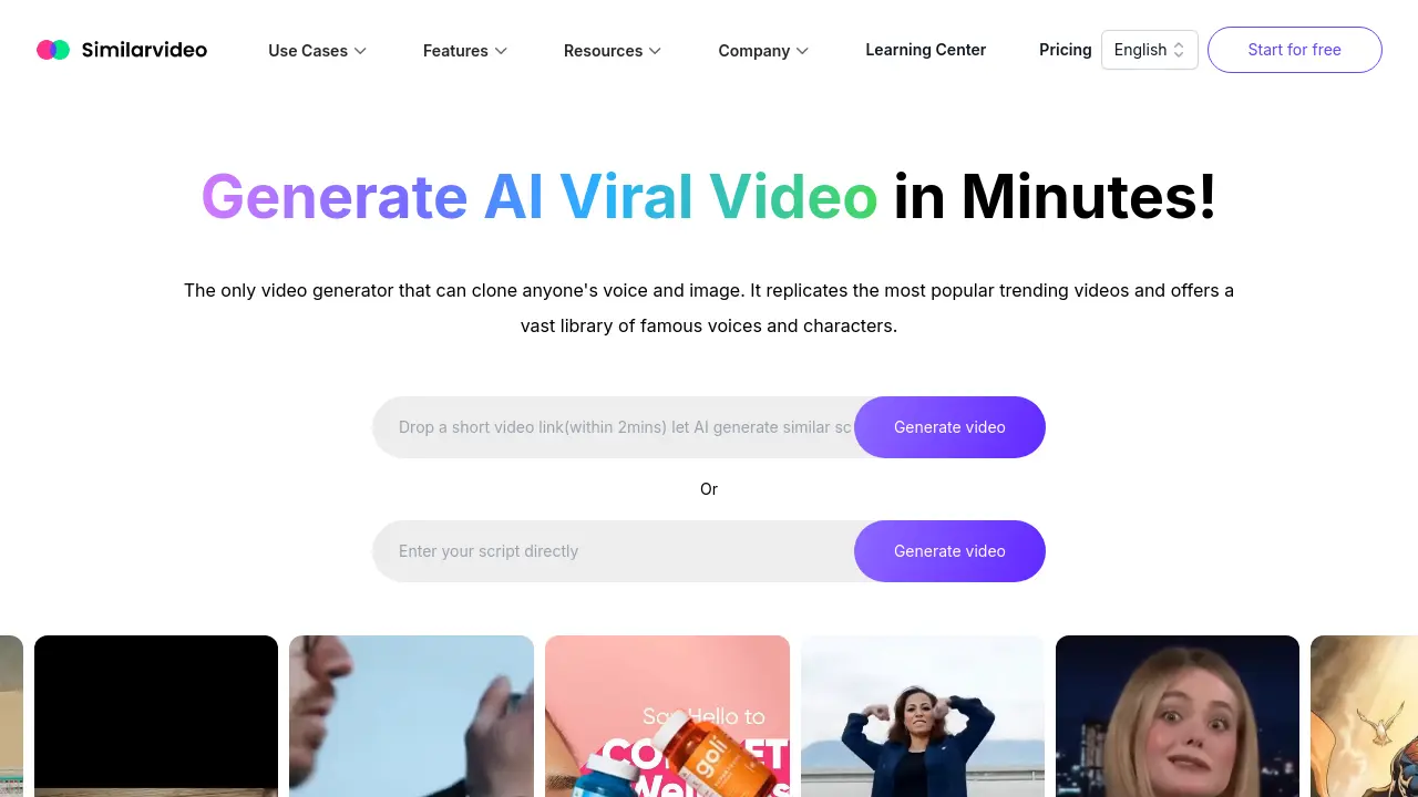 Similarvideo screenshot