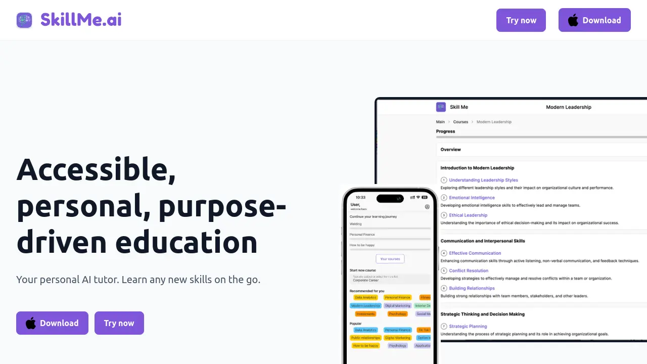 SkillMe.ai screenshot