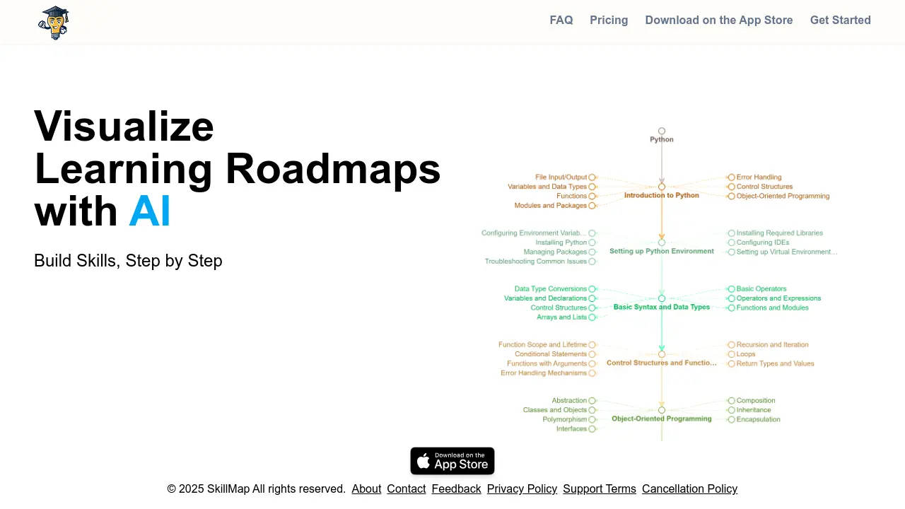 Skillsmap SkillMind - Visualize Learning Roadmaps with AI