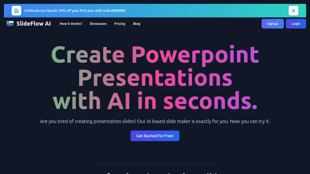 SlideFlow AI screenshot