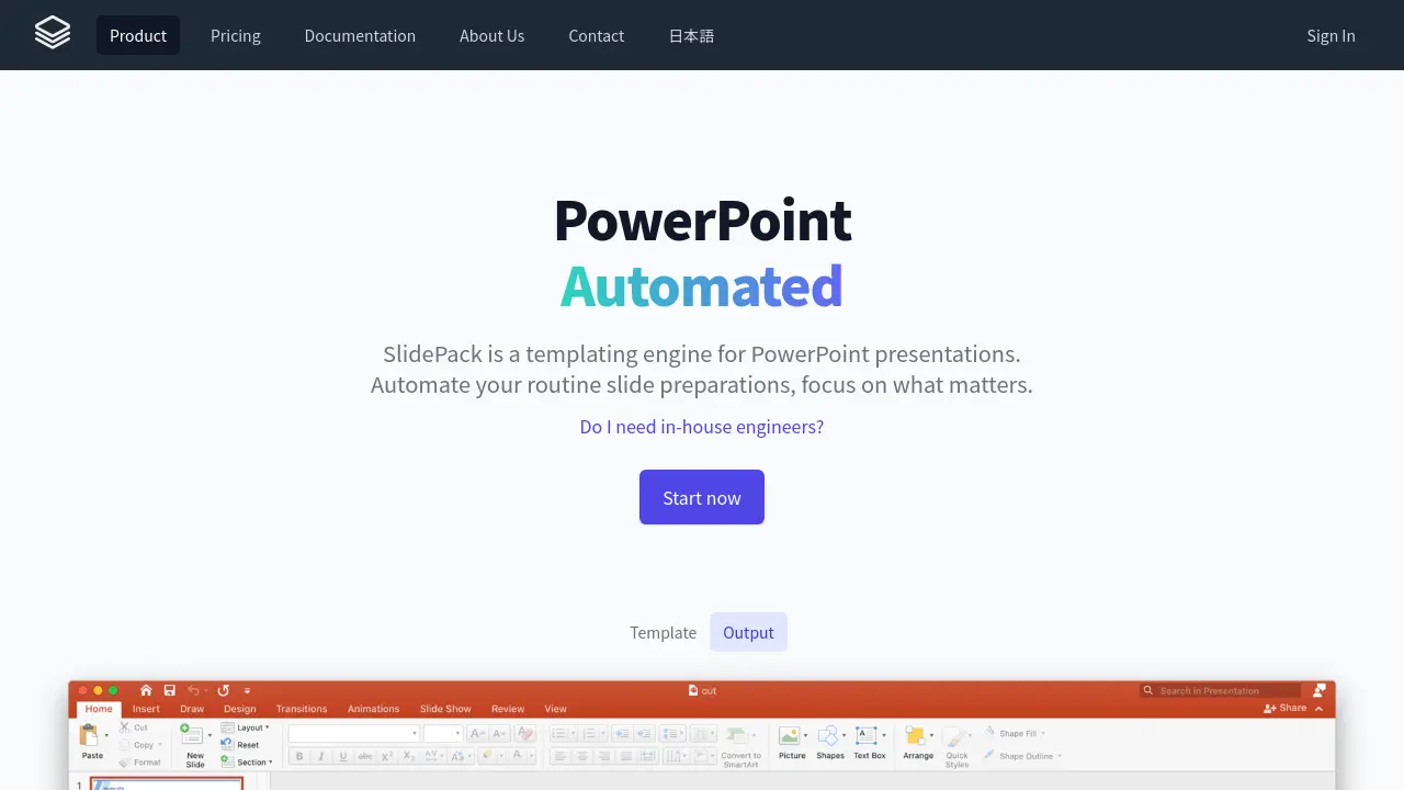 SlidePack screenshot