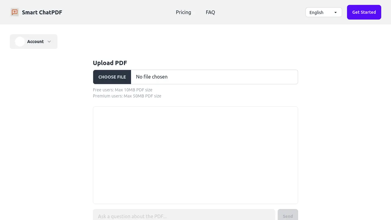 Smart ChatPDF screenshot