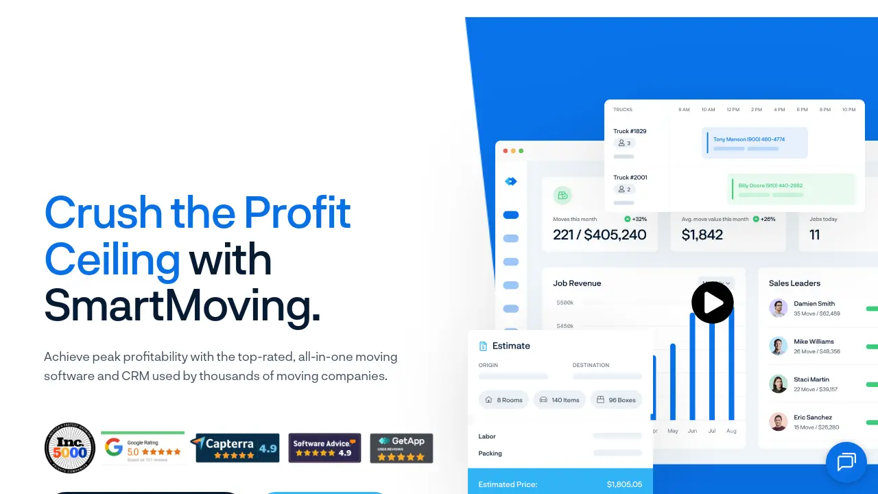 Smart Moving SmartMoving - All-in-one moving software and CRM to crush the profit ...