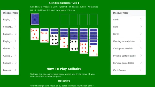 Solitaire With Cards