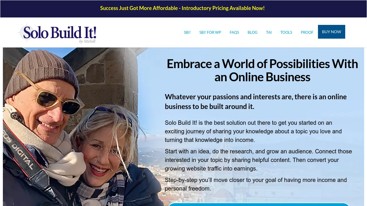 Solo Build It! (SBI!) - All-in-One Online Business Builder with AI ...