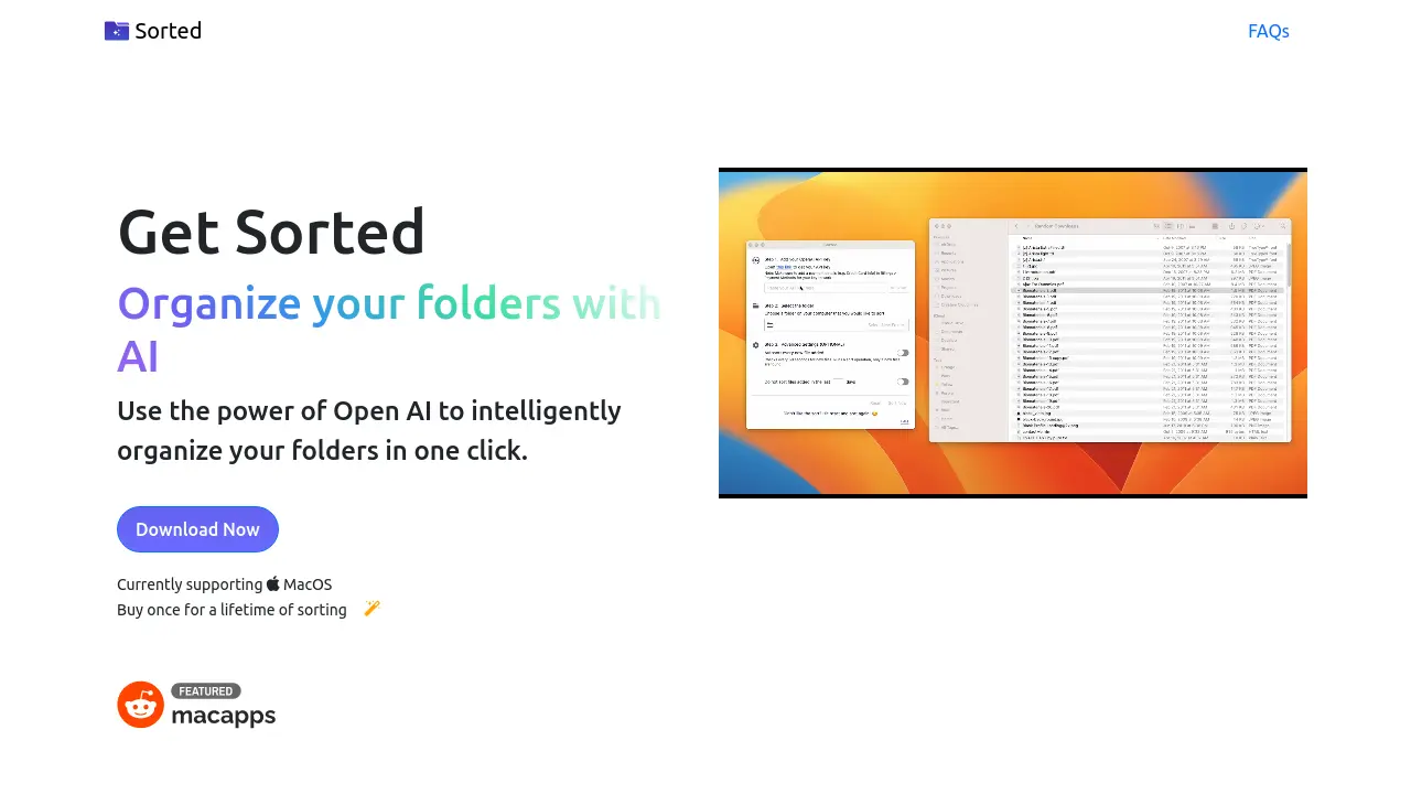 Folder Tags File Manager Sorted - Organize your folders with AI