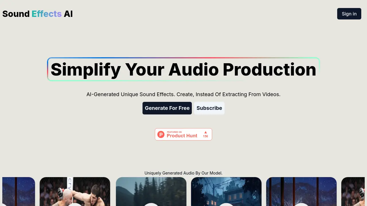 Sound Effects AI - Simplify Your Audio Production
