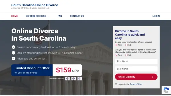 South Carolina Online Divorce