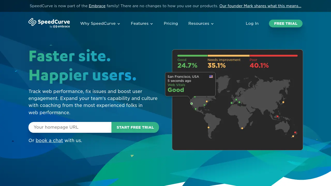 Performance Fix SpeedCurve - Track web performance, fix issues and boost user engagement