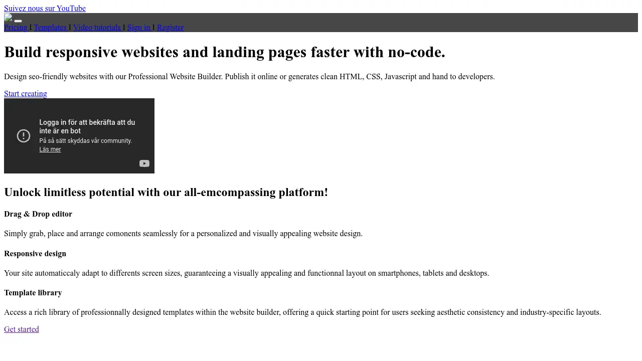 SpeedWapp - No-Code, Responsive Website Builder With Drag & Drop Simplicity