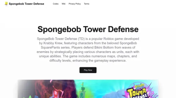 Spongebob Tower Defense
