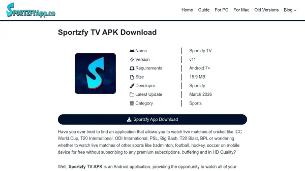 Sportzfy TV