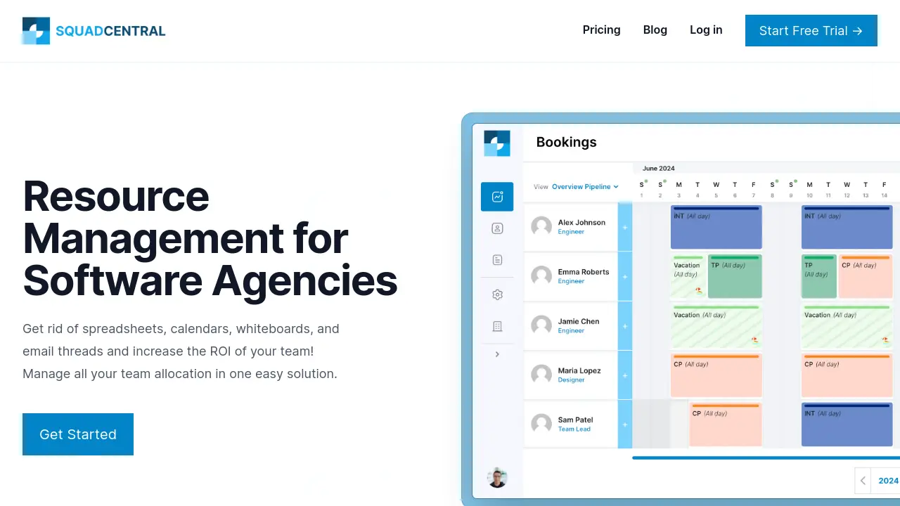 Squad Central - All-in-One Resource Management for Software Agencies