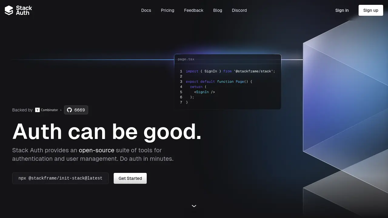 Brightauth Stack Auth - The open-source authentication platform for developers