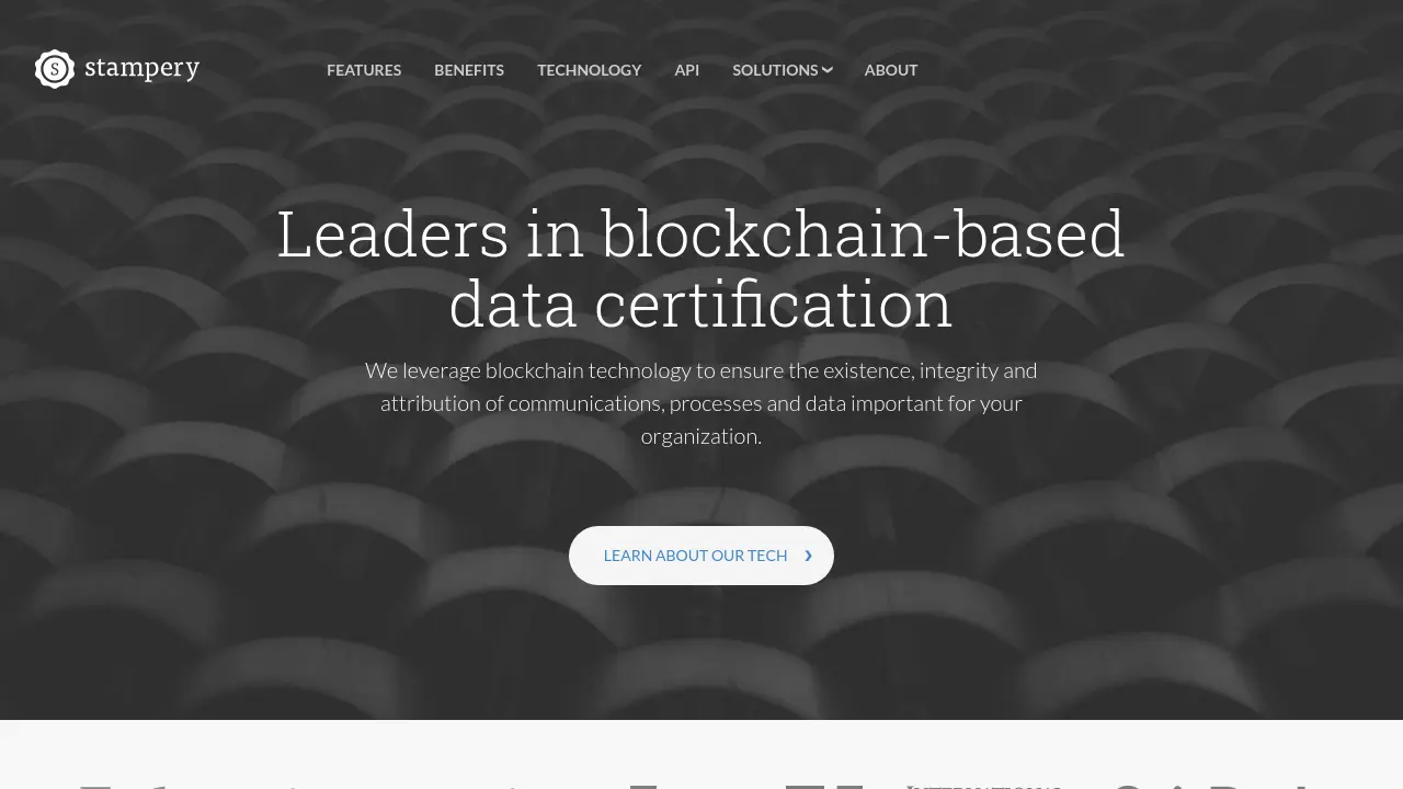Stampery - Leaders in blockchain-based data certification