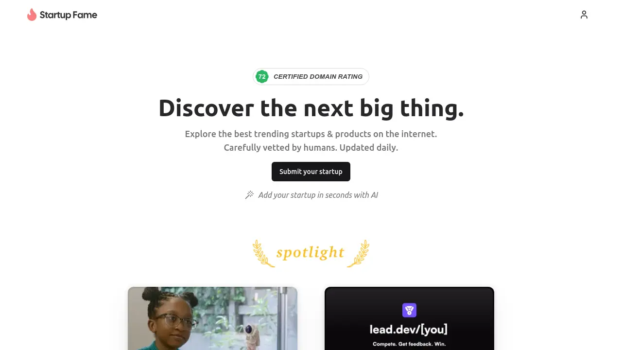 Startup Fame screenshot