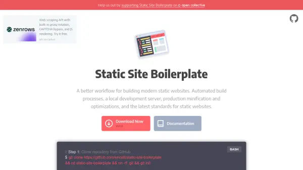 Static Site Boilerplate