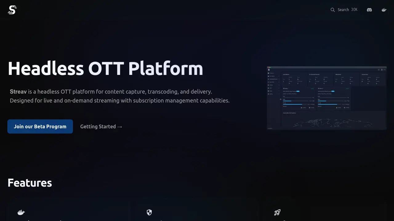 Streav - Headless OTT Platform for Scalable Streaming