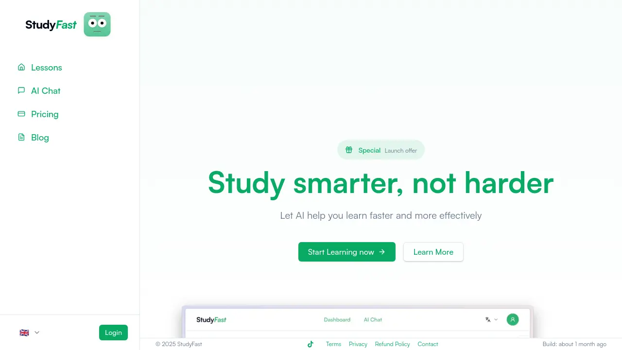 StudyFast screenshot