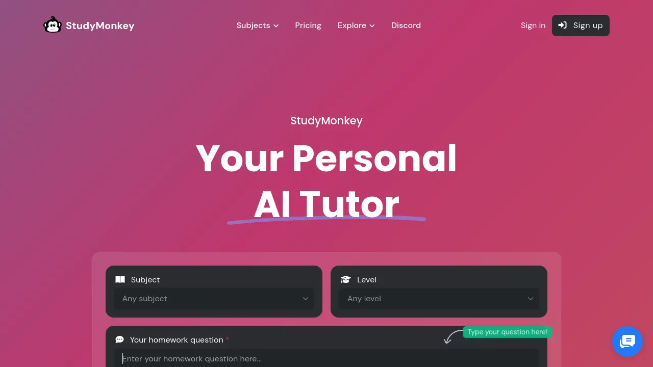 StudyMonkey screenshot