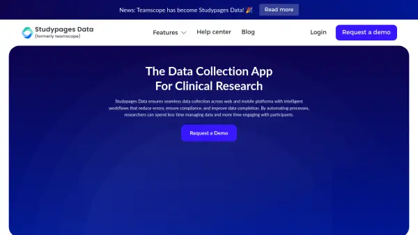 Studypages Data (formerly Teamscope)