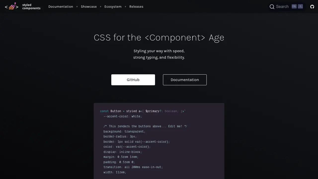 styled-components - CSS for the Component Age