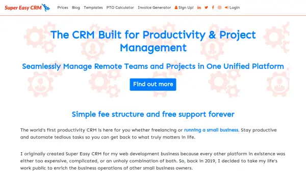 Super Easy CRM