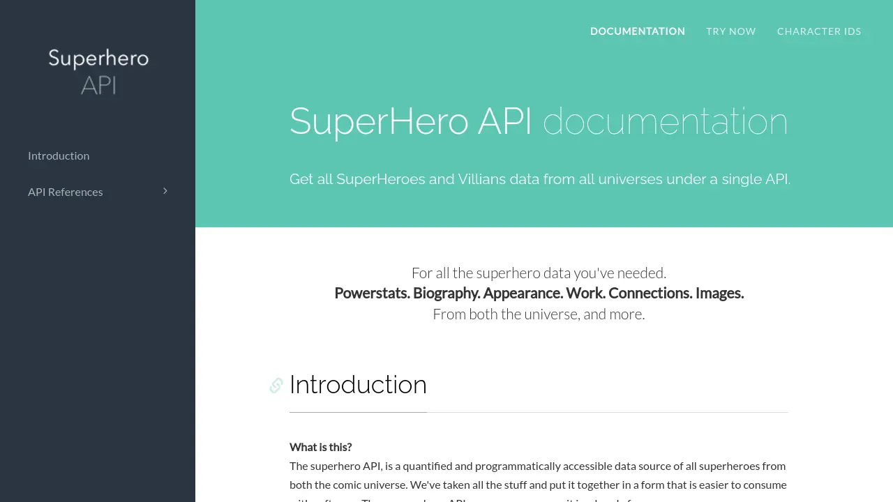 SuperHero API - Access comprehensive superhero and villain data from ...