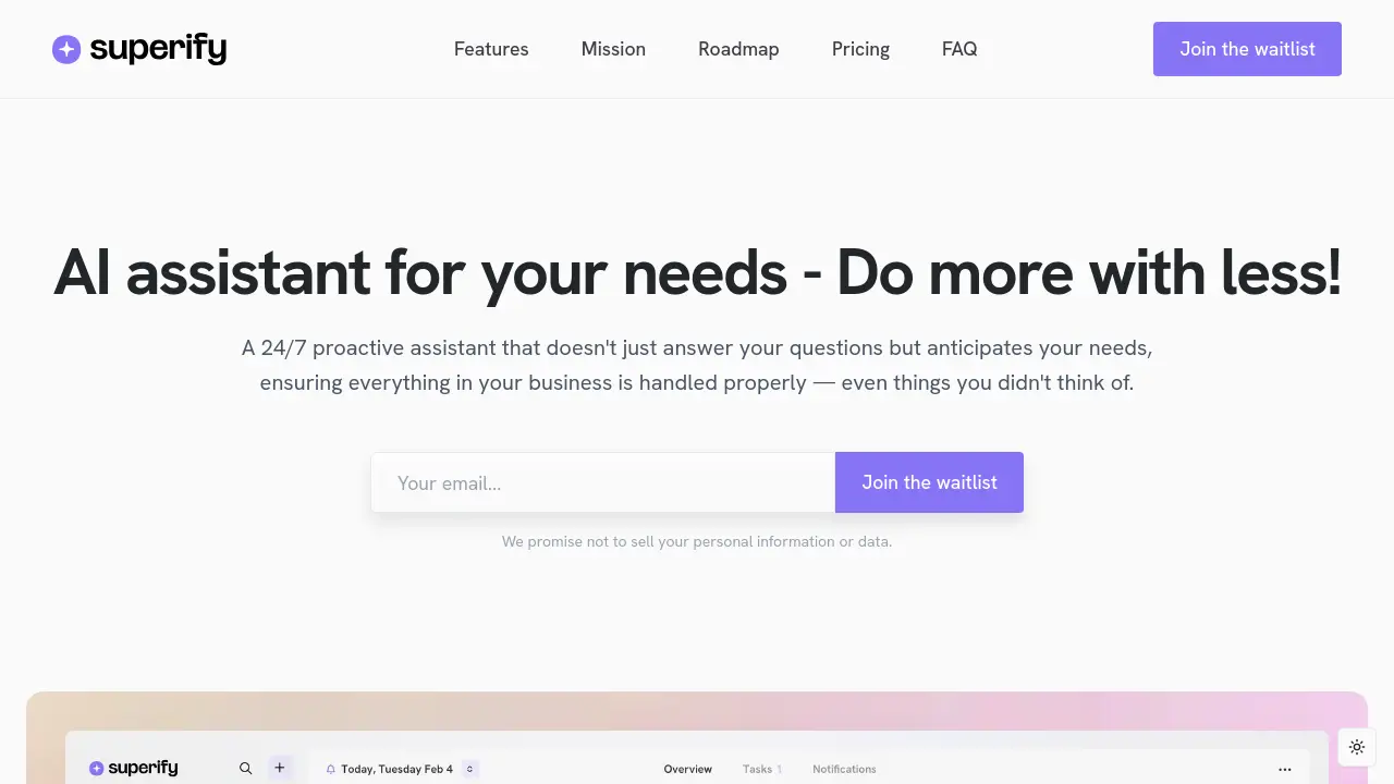 Superify.ai screenshot
