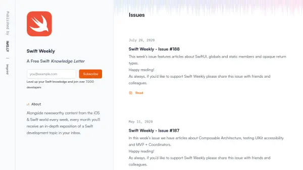 Swift Weekly
