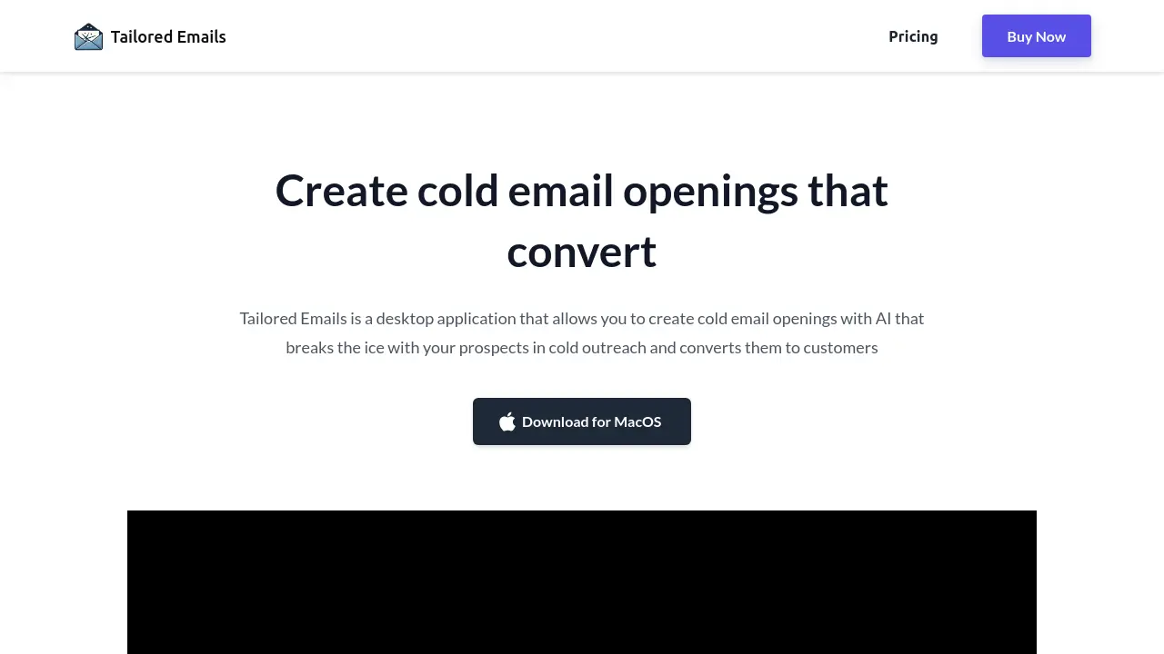 Tailored Emails - Create cold email openings that convert