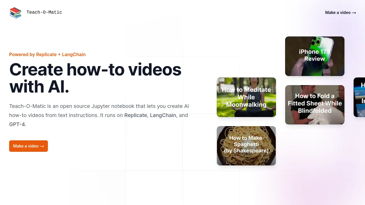 Teach-O-Matic screenshot