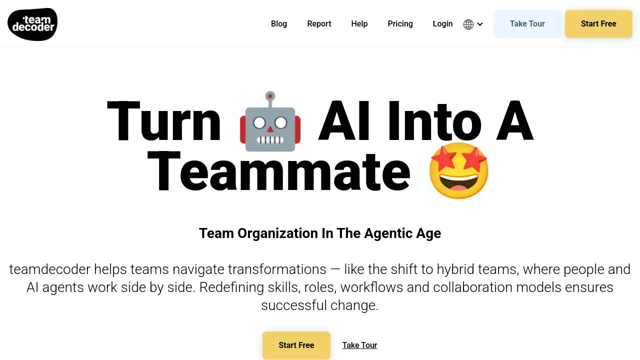 teamdecoder - Redefine Team Structure for the Agentic Age