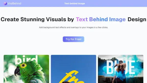 Text Behind Image Editor