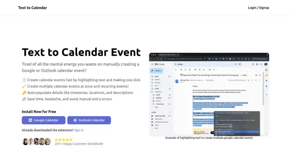 Text to Calendar