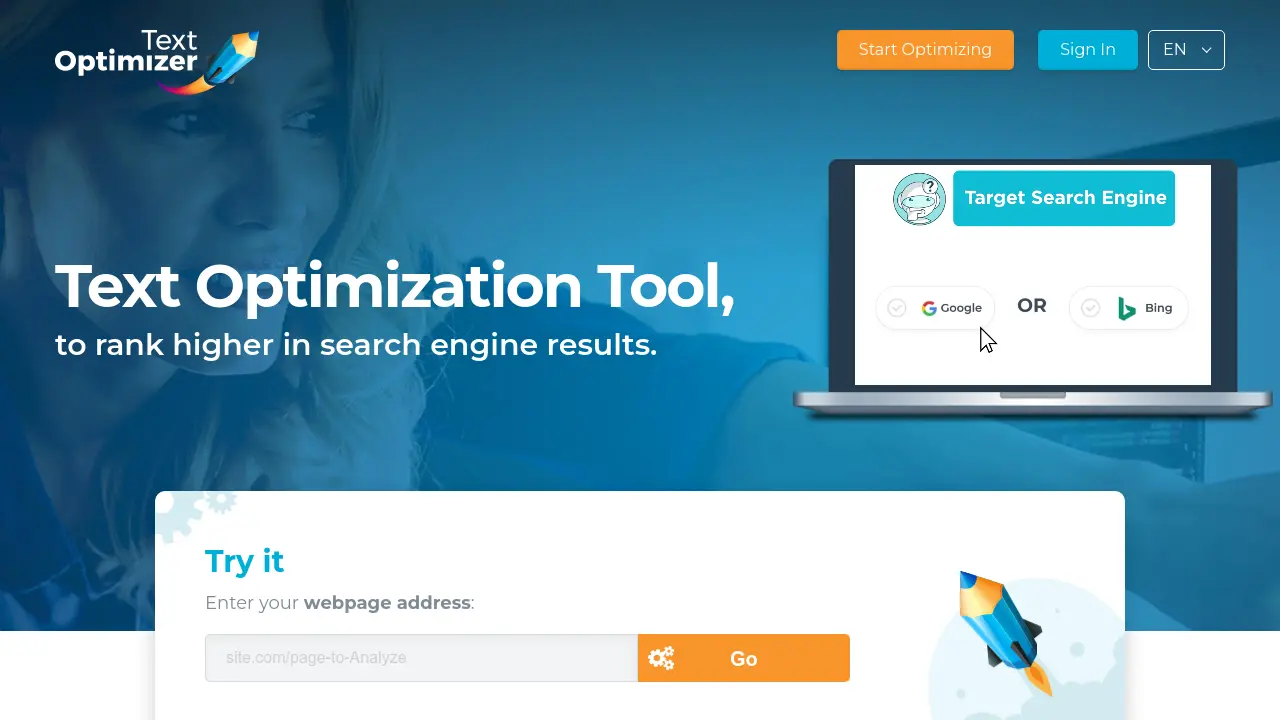TextOptimizer - Optimize Your Text to Rank Higher in Search Engine Results