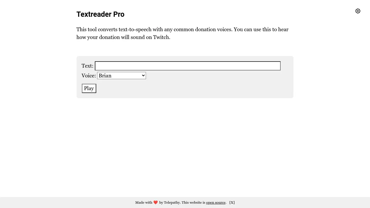 Textreader Pro - Convert text-to-speech with donation voices for Twitch