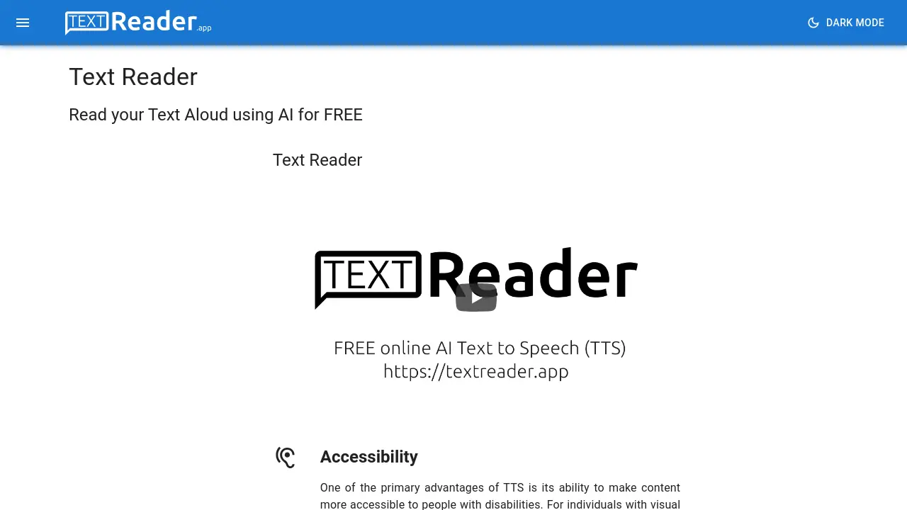 textreader.app screenshot